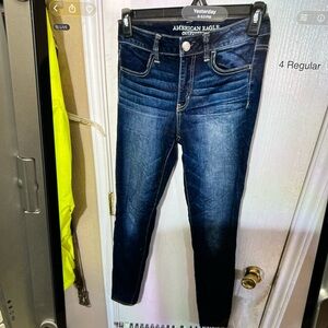 American Eagle Outfitters Women's Deep Indigo Skinny Jeans